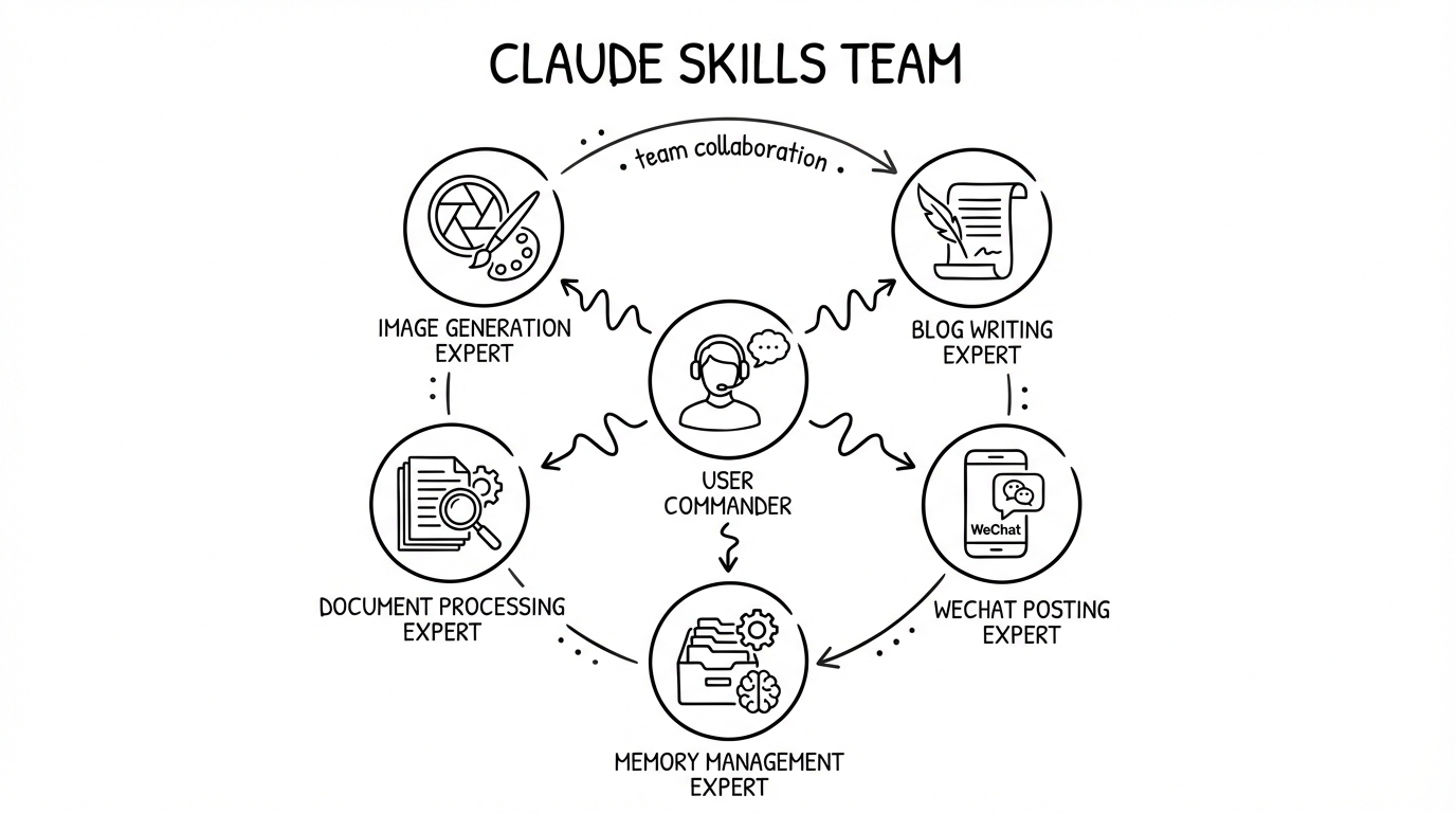 Claude Skills team concept