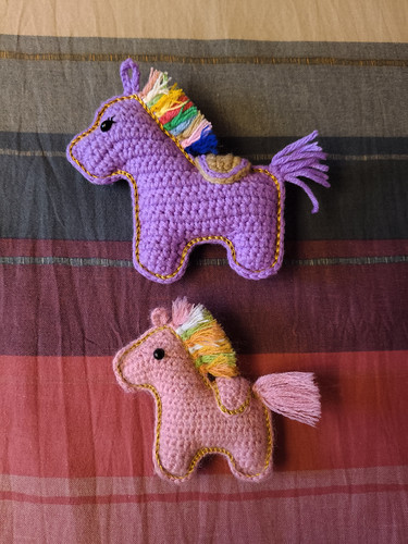 Crocheted saddle