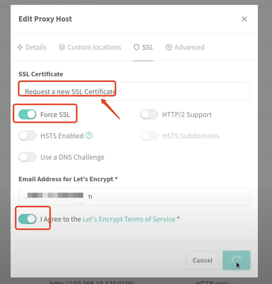 Nginx Proxy Manager details