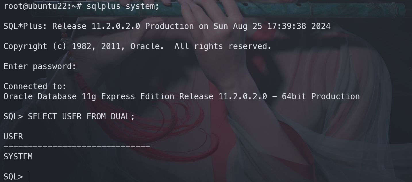 Connecting with SQL*Plus