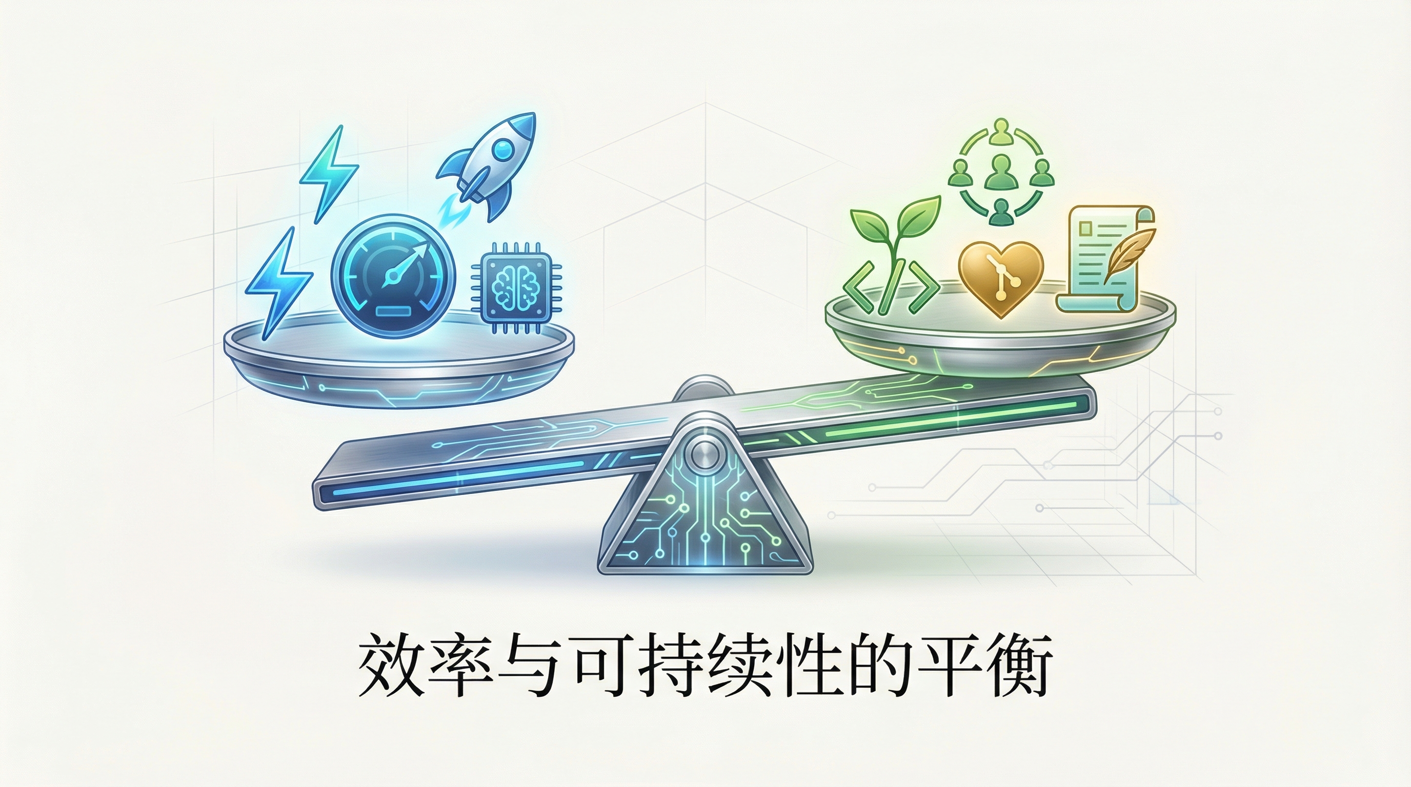 Balancing efficiency and sustainability
