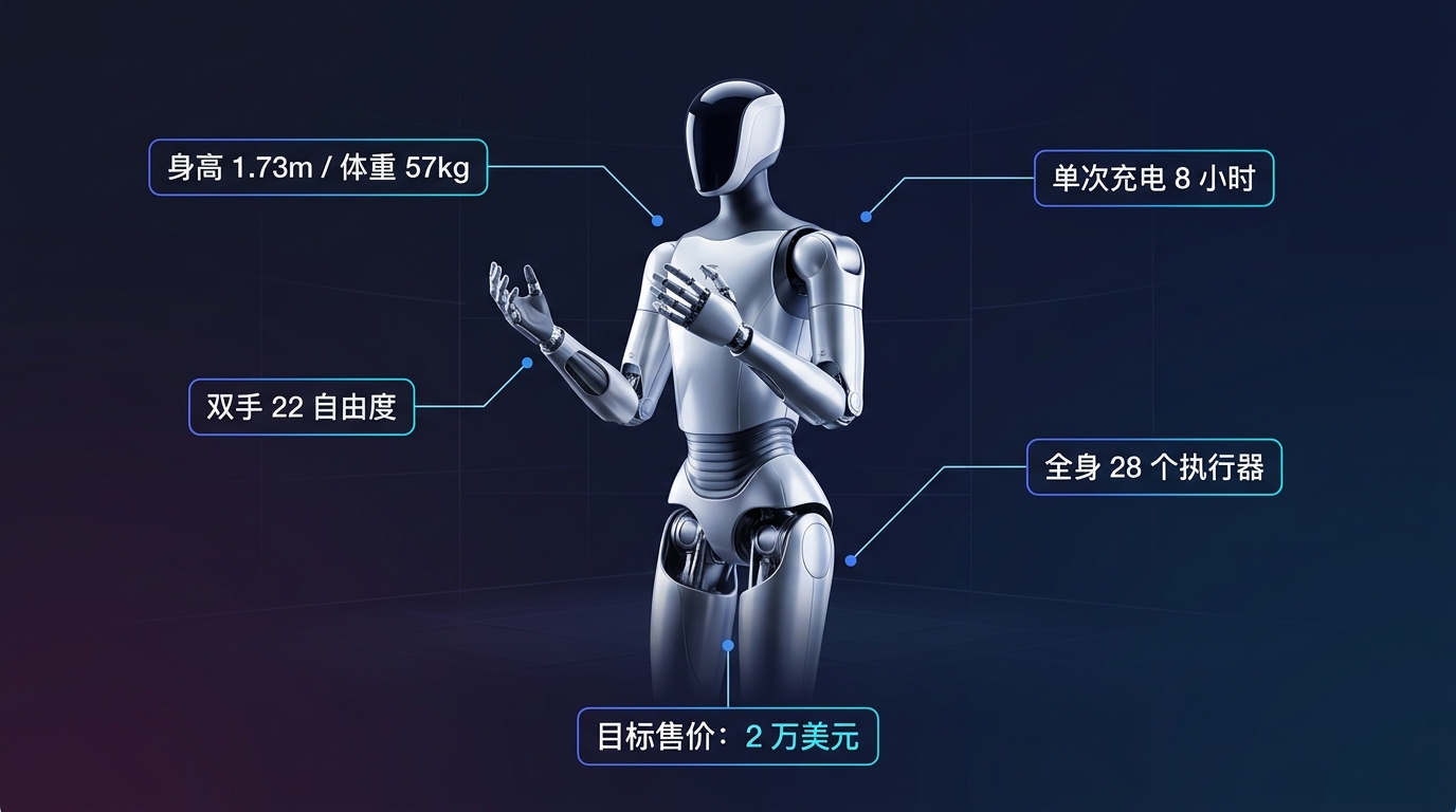 Optimus Gen 3 technical specifications