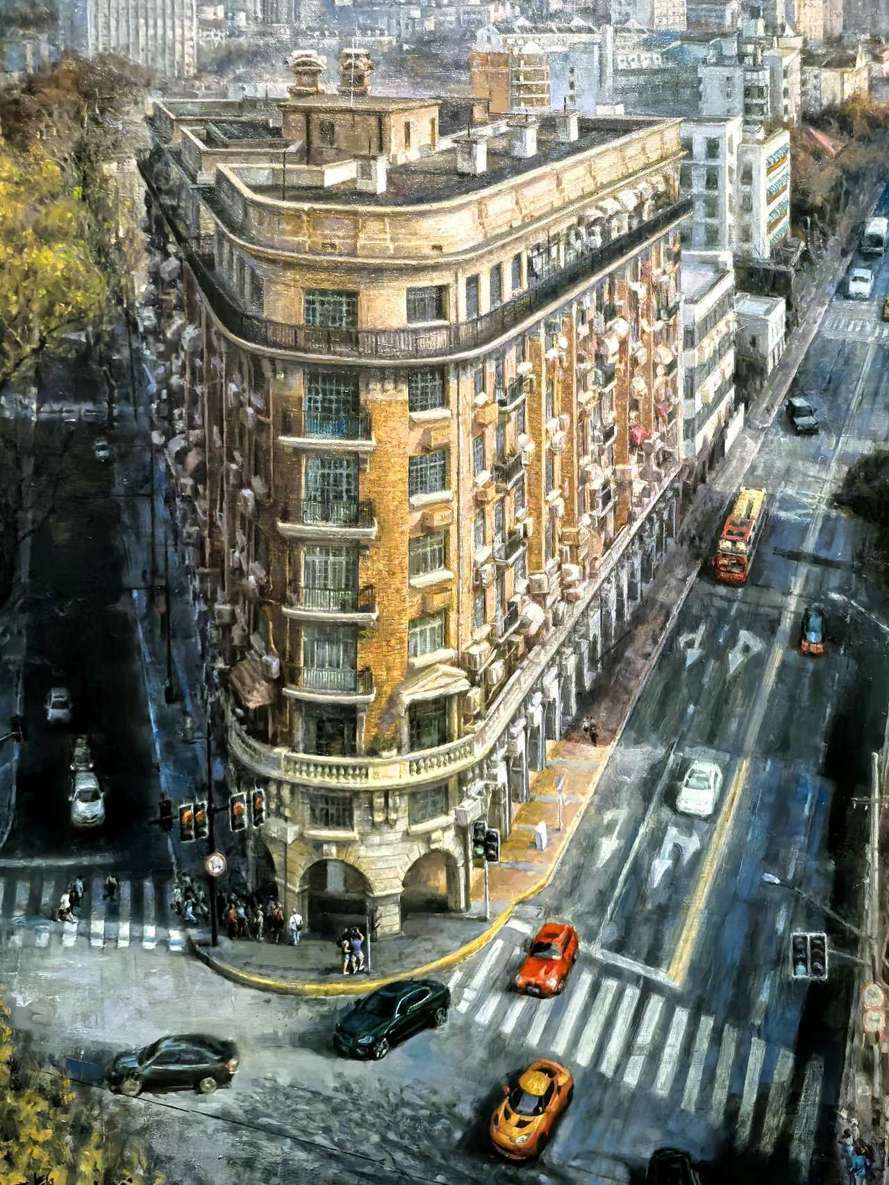 Deng Xiaoping and Pudong painting detail