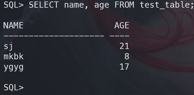 Query selected columns